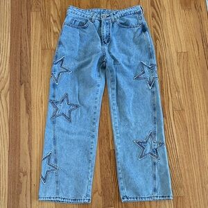Star Patch Blue Jeans